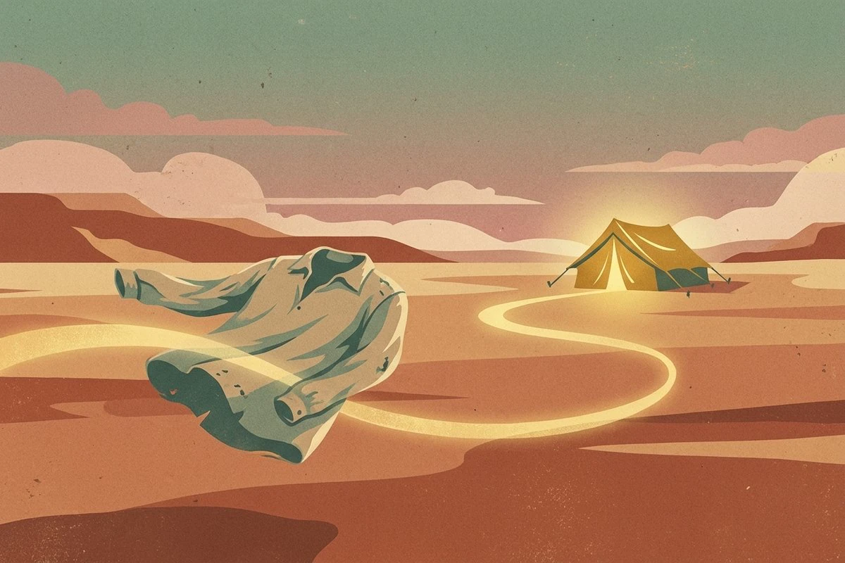 Symbolic scene from the story of Yaqub (Jacob)